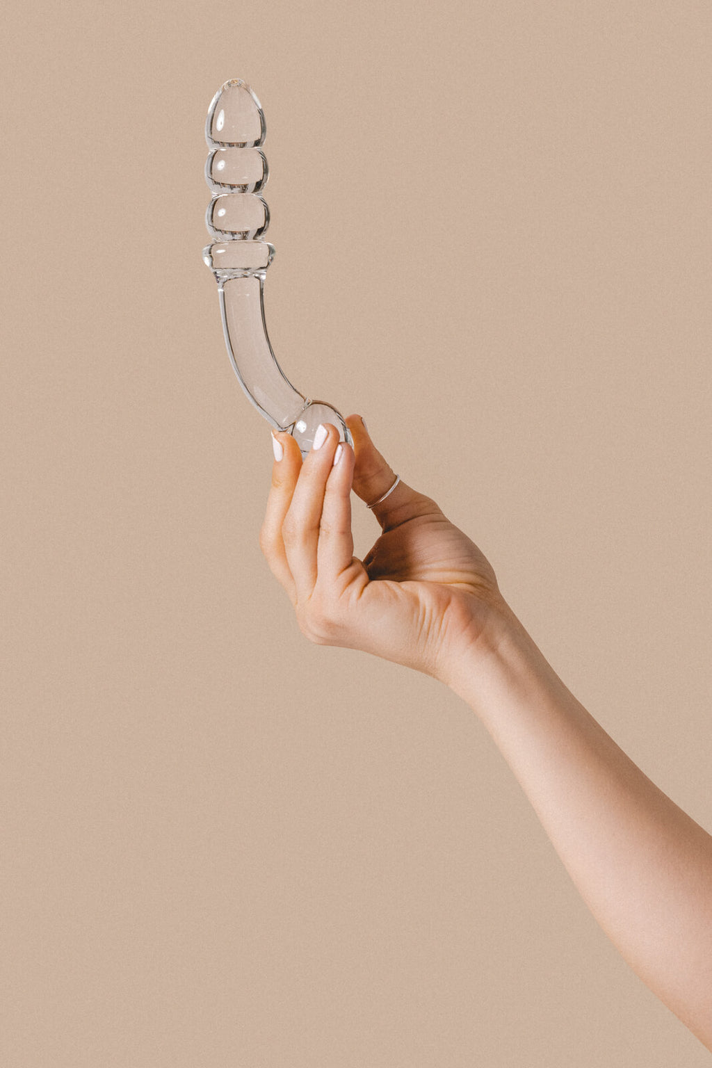 Tansy G - Curved Glass Dildo